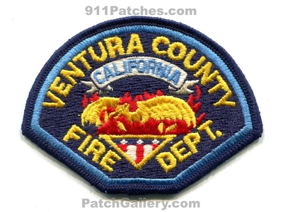 Ventura County Fire Department Patch (California)
Scan By: PatchGallery.com
Keywords: co. dept.