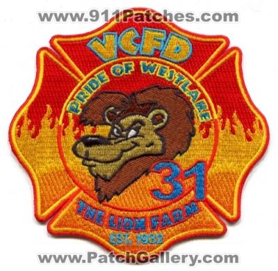 Ventura County Fire Department Station 31 (California)
Scan By: PatchGallery.com
Keywords: dept. vcfd company pride of westlake the lion farm