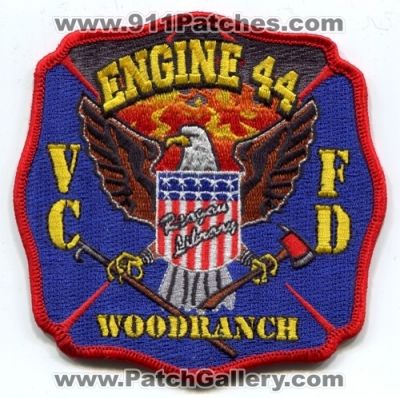 Ventura County Fire Department Station 44 (California)
Scan By: PatchGallery.com
Keywords: dept. vcfd company engine woodranch