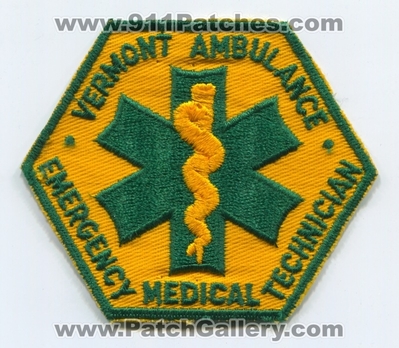 Vermont Ambulance Emergency Medical Technician EMT Patch (Vermont)
Scan By: PatchGallery.com
Keywords: ems state certified e.m.t.