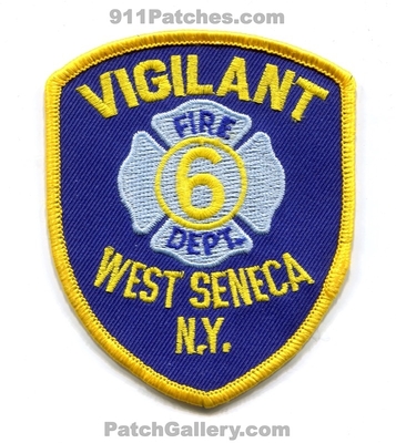 Vigilant Fire Department 6 West Seneca Patch (New York)
Scan By: PatchGallery.com
Keywords: dept.