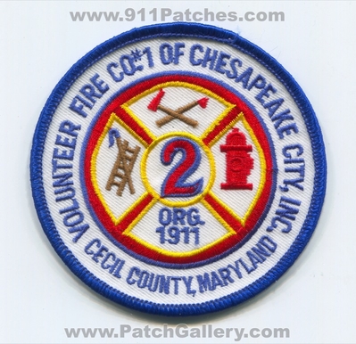 Volunteer Fire Company Number 1 of Chesapeake City Inc Cecil County Patch (Maryland)
Scan By: PatchGallery.com
Keywords: co. no. #1 #2 inc. org. 1911 department dept.