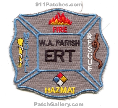 W.A. Parish Power Plant Emergency Response Team ERT Fire Rescue Medical HazMat Patch (Texas)
Scan By: PatchGallery.com
Keywords: wa generating station industrial haz-mat hazardous materials