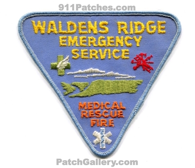 Waldens Ridge Fire Department Emergency Service Patch (Tennessee)
Scan By: PatchGallery.com
Keywords: dept. es medical rescue ems