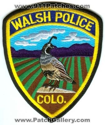 Walsh Police (Colorado)
Scan By: PatchGallery.com
