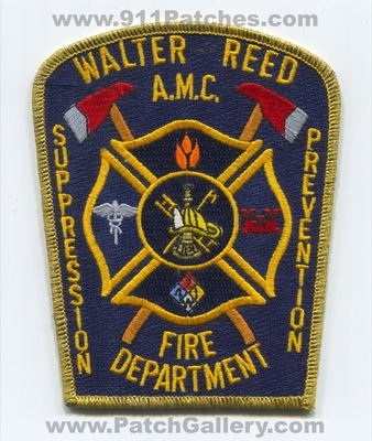 Walter Reed Army Medical Center Fire Department US Military Patch (Washington DC)
Scan By: PatchGallery.com
Keywords: a.m.c. amc dept. united states u.s. suppression prevention veterans
