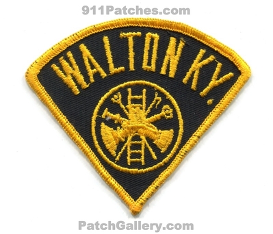 Walton Fire Department Patch (Kentucky)
Scan By: PatchGallery.com
Keywords: dept.