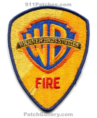 Warner Brothers Studios Fire Department Patch (California)
Scan By: PatchGallery.com
Keywords: wb bros. dept. movie production sets