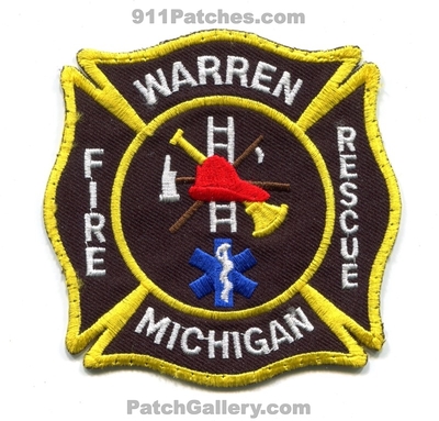 Warren Fire Rescue Department Patch (Michigan)
Scan By: PatchGallery.com
Keywords: dept.