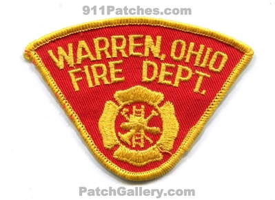 Warren Fire Department Patch (Ohio)
Scan By: PatchGallery.com
Keywords: dept.