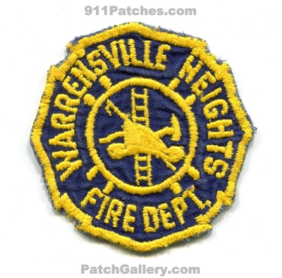 Warrensville Heights Fire Department Patch (Ohio)
Scan By: PatchGallery.com
Keywords: dept.