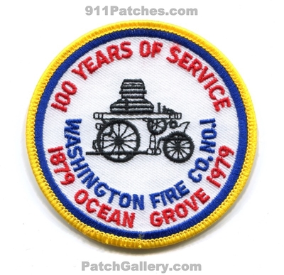 Washington Fire Company Number 1 100 Years of Service Patch (New Jersey)
Scan By: PatchGallery.com
In Memory of Bernie Shaffer
Keywords: co. no. #1 department dept. 1879 1979