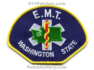 Washington State Emergency Medical Technician EMT EMS Patch (Washington)
Scan By: PatchGallery.com
[b]Patch Made By: 911Patches.com[/b]
Keywords: certified licensed registered services ambulance e.m.t.