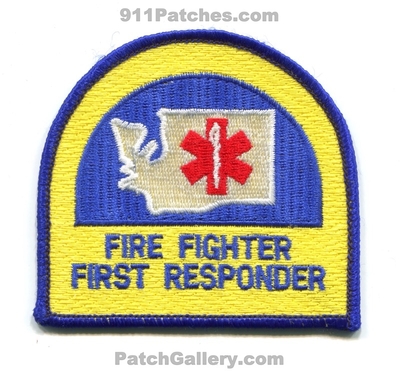 Washington State Fire Fighter First Responder EMS Patch (Washington)
Scan By: PatchGallery.com
Keywords: firefighter emergency medical services ambulance