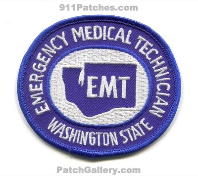 Washington State Emergency Medical Technician EMT EMS Patch (Washington)
Scan By: PatchGallery.com
Keywords: services ambulance