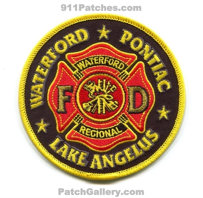 Waterford Regional Fire Department Patch (Michigan)
Scan By: PatchGallery.com
Keywords: dept. fd pontiac lake angelus