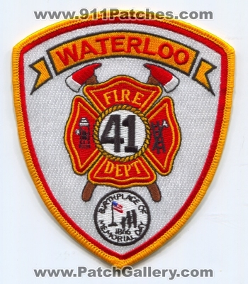Waterloo Fire Department 41 Patch (New York)
Scan By: PatchGallery.com
Keywords: dept.
