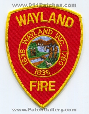 Wayland Fire Department Patch (Massachusetts)
Scan By: PatchGallery.com
Keywords: dept. inc. 1638 1780 1835