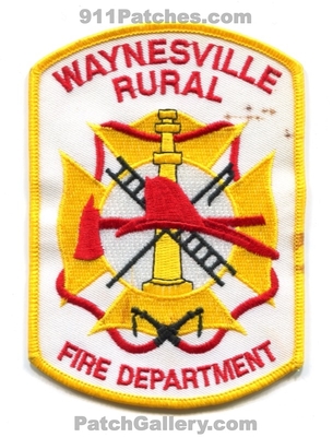 Waynesville Rural Fire Department Patch (Missouri)
Scan By: PatchGallery.com
Keywords: dept.