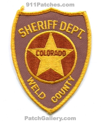 Weld County Sheriffs Department Patch (Colorado)
Scan By: PatchGallery.com
Keywords: co. dept. office