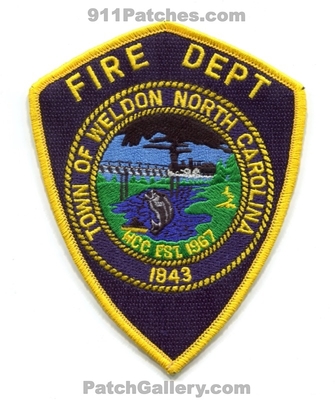 Weldon Fire Department Patch (North Carolina)
Scan By: PatchGallery.com
Keywords: town of dept. 1843