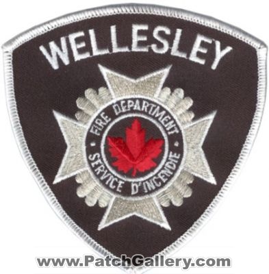 Wellesley Fire Department (Canada ON)
Thanks to zwpatch.ca for this scan.


