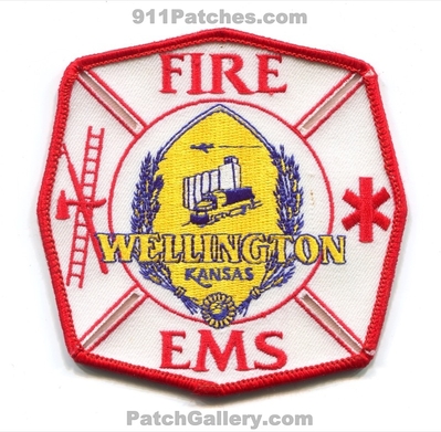 Wellington Fire EMS Department Patch (Kansas)
Scan By: PatchGallery.com
Keywords: dept.