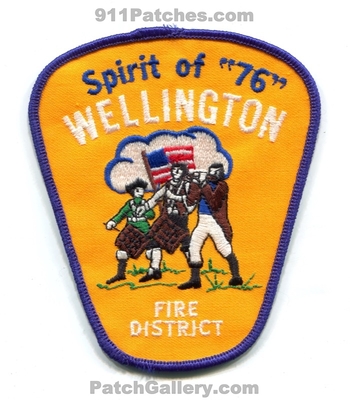Wellington Fire District Patch (Ohio)
Scan By: PatchGallery.com
Keywords: dist. department dept. spirit of 76