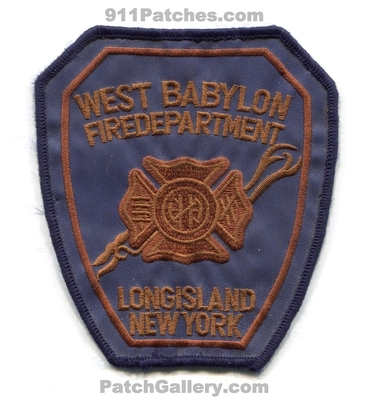 West Babylon Fire Department Long Island Patch (New York)
Scan By: PatchGallery.com
Keywords: dept.