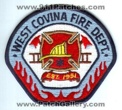 West Covina Fire Department (California)
Scan By: PatchGallery.com
Keywords: dept.