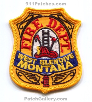 West Glendive Fire Department Patch (Montana)
Scan By: PatchGallery.com
Keywords: dept.