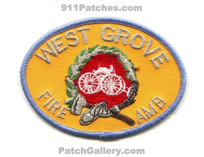 West Grove Fire Ambulance Department Patch (Pennsylvania)
Scan By: PatchGallery.com
Keywords: ems dept.