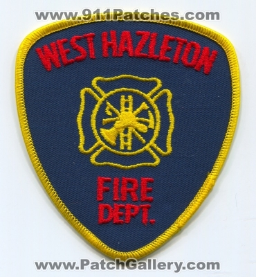 West Hazleton Fire Department Patch (Pennsylvania)
Scan By: PatchGallery.com
Keywords: dept.