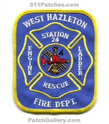 West Hazleton Fire Department Station 24 Patch (Pennsylvania)
Scan By: PatchGallery.com
Keywords: dept. engine ladder rescue company co.