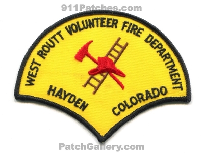 West Routt Volunteer Fire Department Hayden Patch (Colorado)
[b]Scan From: Our Collection[/b]
Keywords: vol. dept.