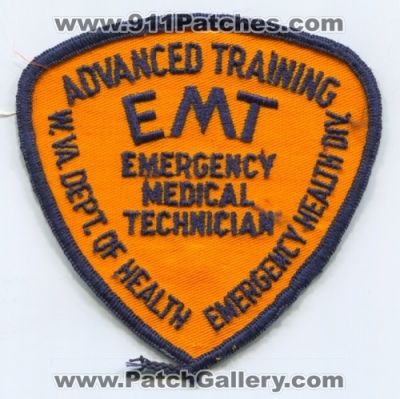 West Virginia State Emergency Medical Technician EMT Patch (West Virginia)
Scan By: PatchGallery.com
Keywords: ems certified w.va. dept. department of health health div. division advanced training