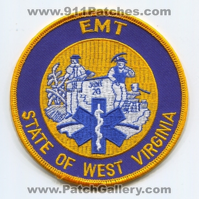 West Virginia State Emergency Medical Technician EMT Patch (West Virginia)
Scan By: PatchGallery.com
Keywords: of certified e.m.t. ambulance ems