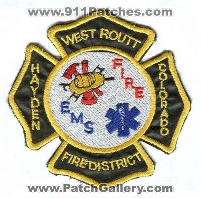 West Routt Fire District Patch (Colorado)
[b]Scan From: Our Collection[/b]
Keywords: colorado hayden ems