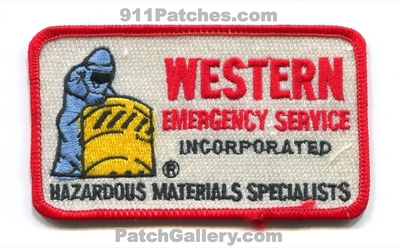 Western Emergency Service Hazardous Materials Specialists Patch (Texas)
Scan By: PatchGallery.com
Keywords: incorporated inc. fire haz-mat hazmat