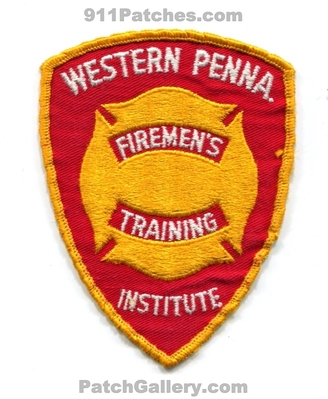 Western Pennsylvania Firemens Training Institute Fire Patch (Pennsylvania)
Scan By: PatchGallery.com
Keywords: penna. academy school