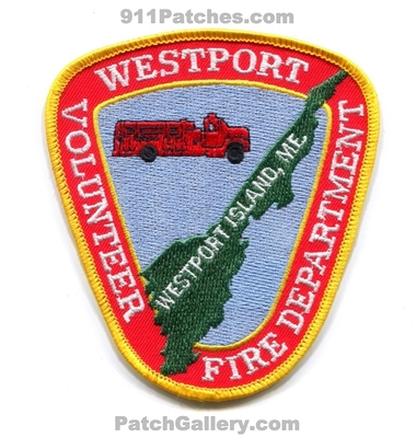 Westport Volunteer Fire Department Patch (Maine)
Scan By: PatchGallery.com
Keywords: vol. dept. island