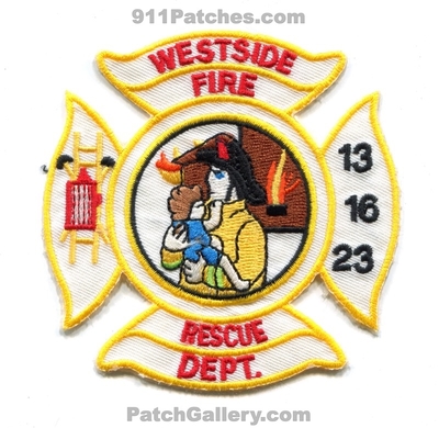Westside Fire Rescue Department 13 16 23 Patch (North Carolina)
Scan By: PatchGallery.com
Keywords: dept.