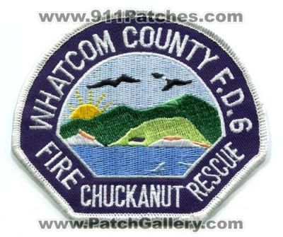 Whatcom County Fire District 6 Chuckanut (Washington)
Scan By: PatchGallery.com
Keywords: co. dist. number no. #6 department dept. f.d. fd rescue