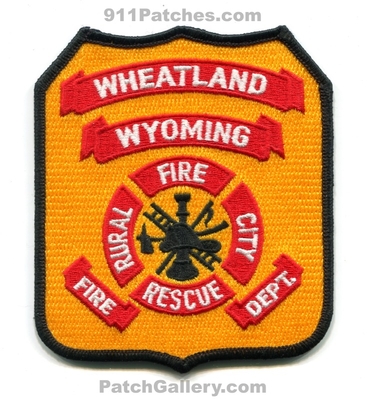 Wheatland Fire Rescue Department Patch (Wyoming)
Scan By: PatchGallery.com
Keywords: dept. city rural