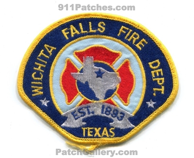 Wichita Falls Fire Department Patch (Texas)
Scan By: PatchGallery.com
Keywords: dept. est. 1893
