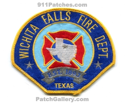 Wichita Falls Fire Department Patch (Texas)
Scan By: PatchGallery.com
Keywords: dept. est. 1893