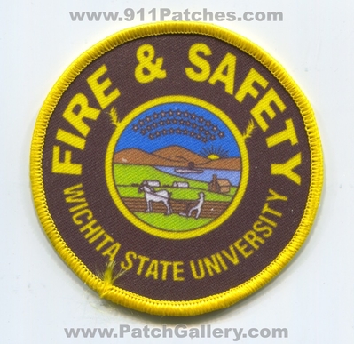 Wichita State University Fire and Safety Department Patch (Kansas)
Scan By: PatchGallery.com
Keywords: & dept. college school