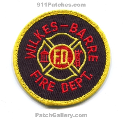 Wilkes Barre Fire Department Patch (Pennsylvania)
Scan By: PatchGallery.com
Keywords: dept.