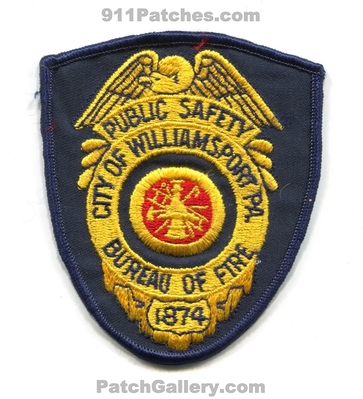 Williamsport Bureau of Fire Public Safety Patch (Pennsylvania)
Scan By: PatchGallery.com
Keywords: city of department dept. dps 1874