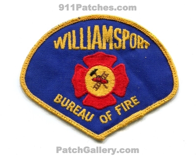 Williamsport Bureau of Fire Department Patch (Pennsylvania)
Scan By: PatchGallery.com
Keywords: dept.
